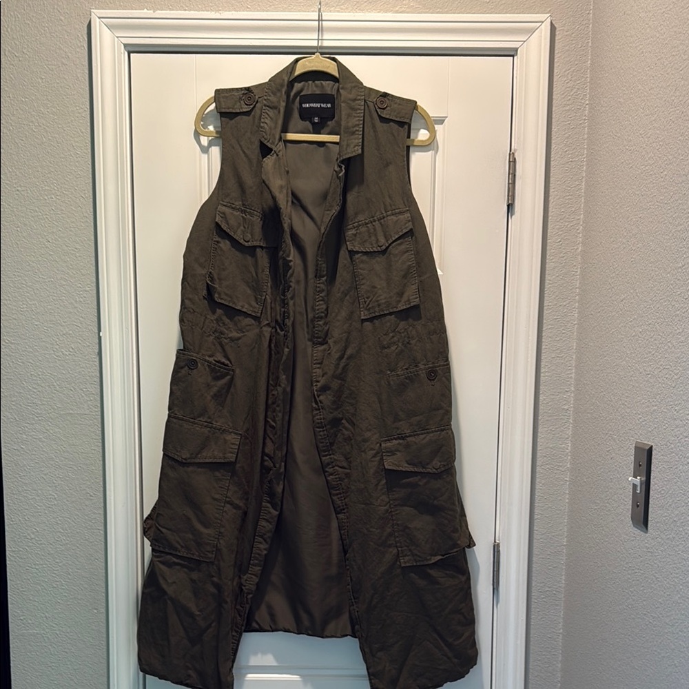 Who What Wear Olive Green Vest